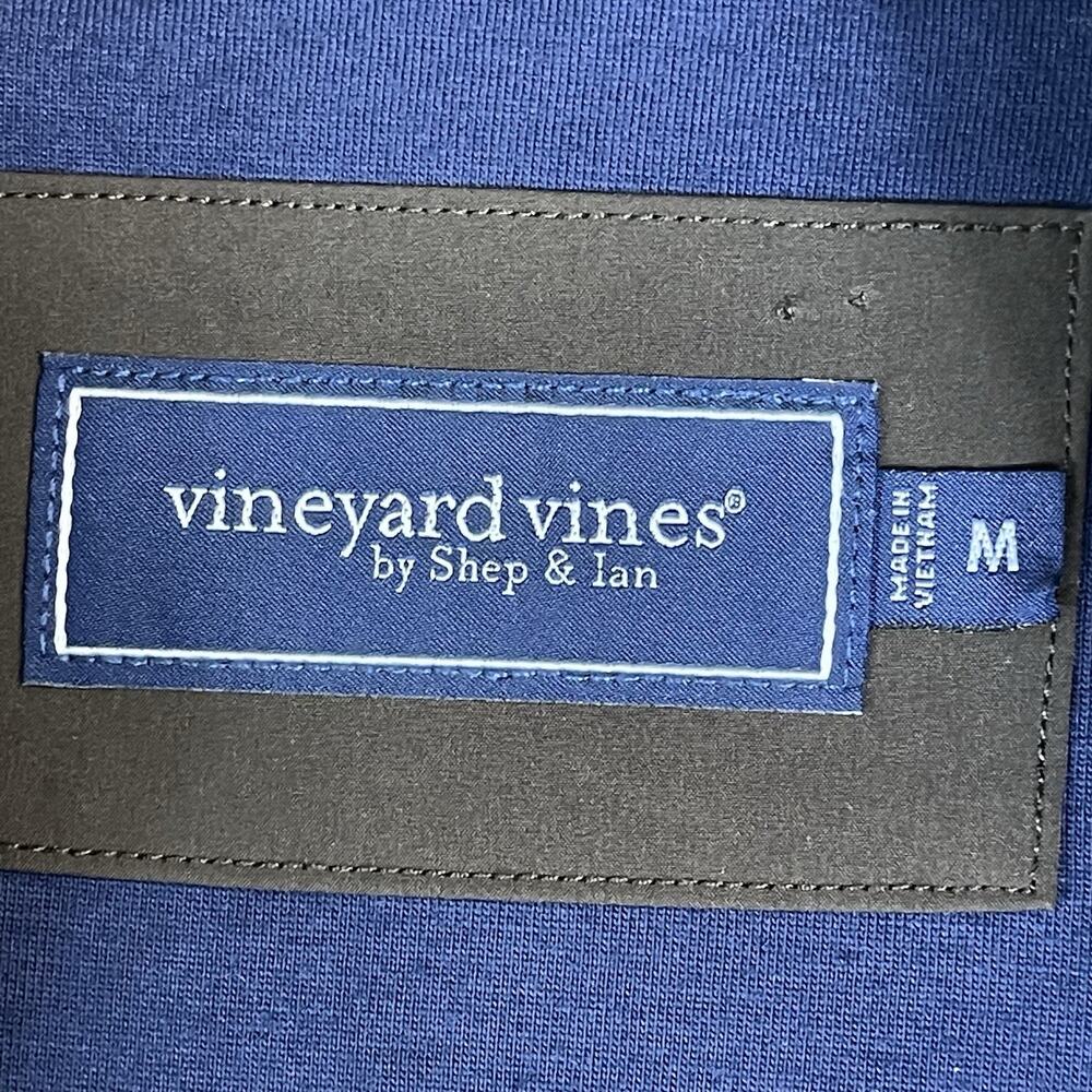 Vineyard Vines Sweater Mens M Brown 1/4 Zip Nantucket Sherpa Fleece Mock Neck - Picture 3 of 12